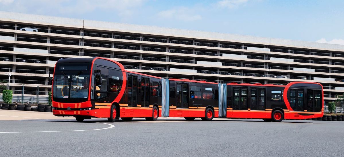 BYD unveils new, longest electric bus - China, Electric car BYD, Electric bus, , , Passenger Transportation, Technics