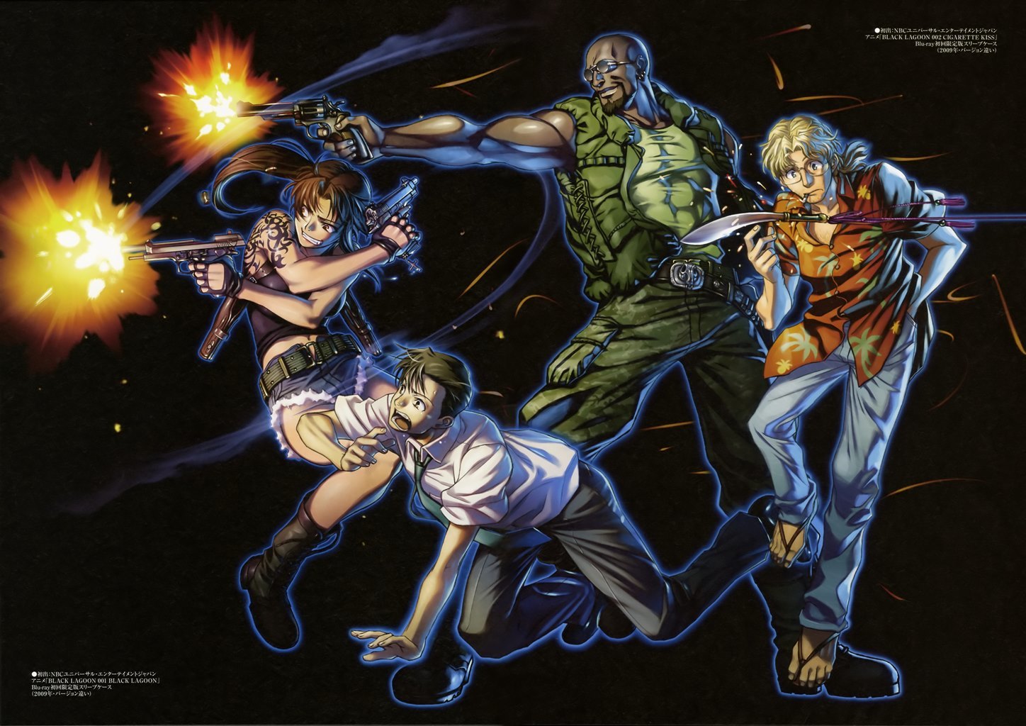 Black Lagoon Mission Call official artbook part 3 - Anime, Artbook, Black lagoon, Revy, Roberta, Shenhua, Balalaika Black Lagoon, , Longpost