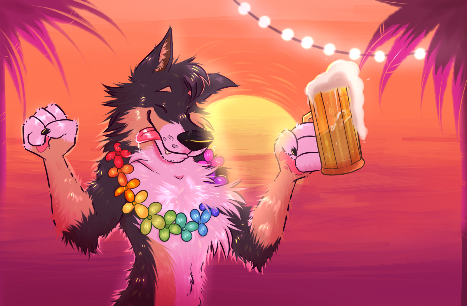 Dog Days of Summer - Furry Canine, Furry Art, Фурри, Gremlinclaws