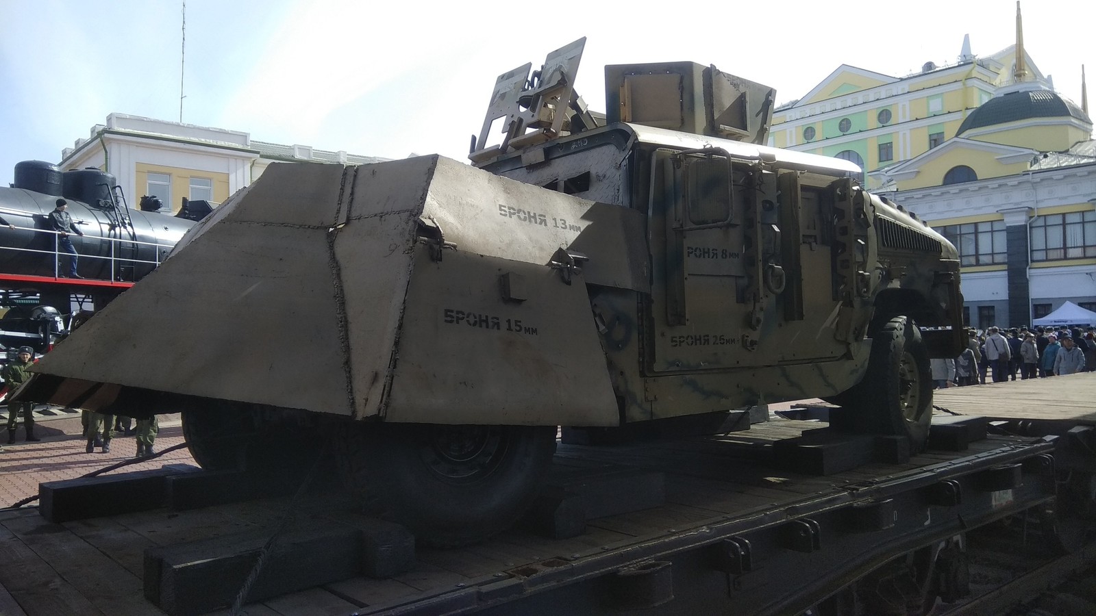 В Красноярск прибыл поезд с сирийской военной техникой.Фотографии от 05.04.2019. - Моё, Армия, Сирия, Красноярск, Длиннопост