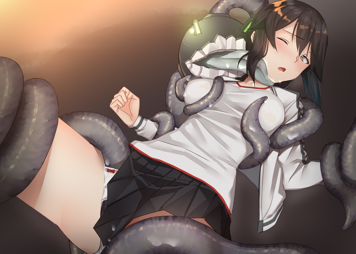 Hayasui - NSFW, Kantai collection, Hayasui, Etty, Abyssal, Tentacles, Anime art, Anime, Art