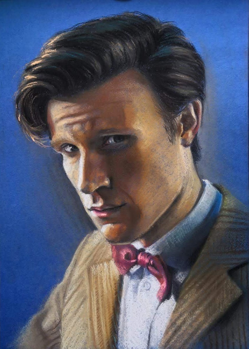 Doctor Who - My, Pastel, Dry pastel, Portrait, Doctor Who, Matt smith, Actors and actresses, Serials, Drawing