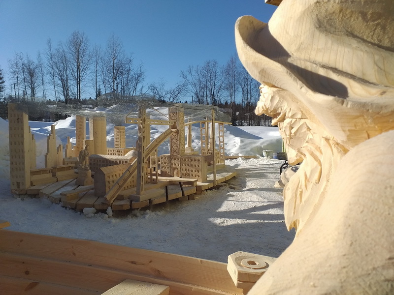 Under eternal rest - My, Alexander Ivchenko, Chainsaw, Sculpture, , Карелия, Lakhdenpokhya, , Video, Longpost