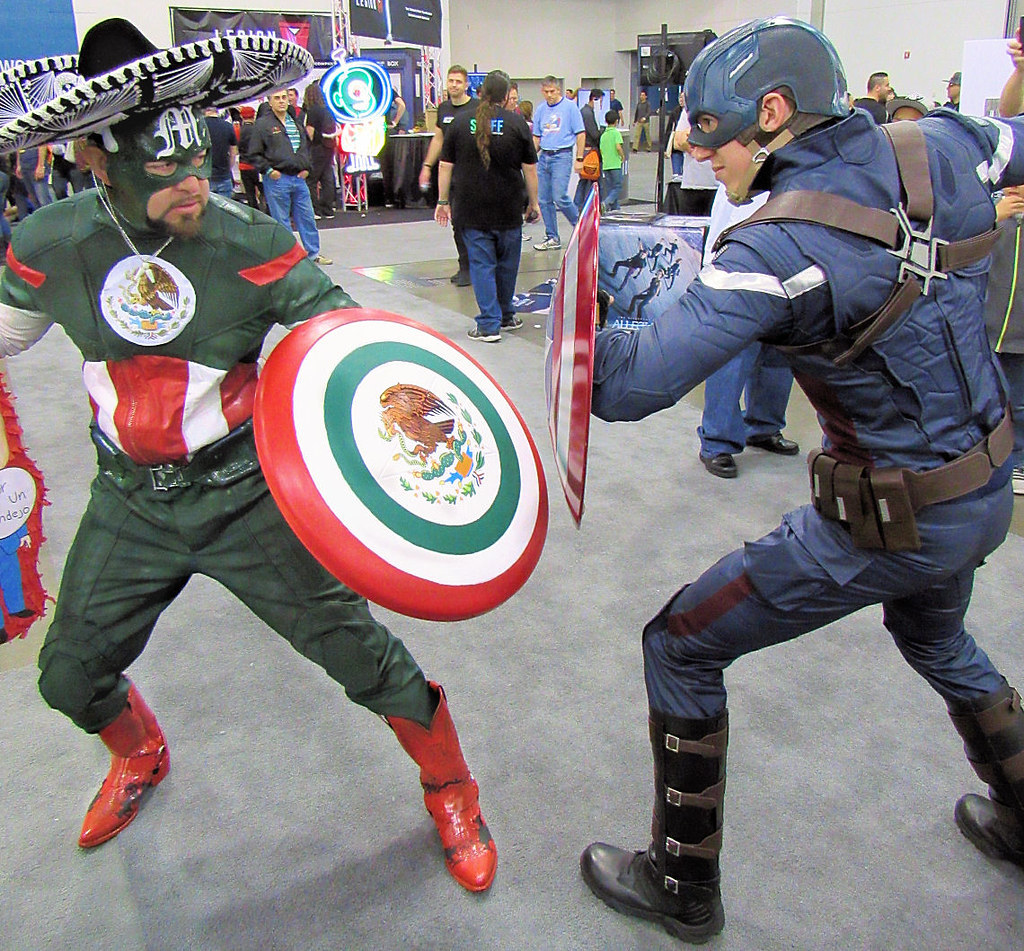 Two Captains - Captain America, Mexico, Marvel, Cosplay