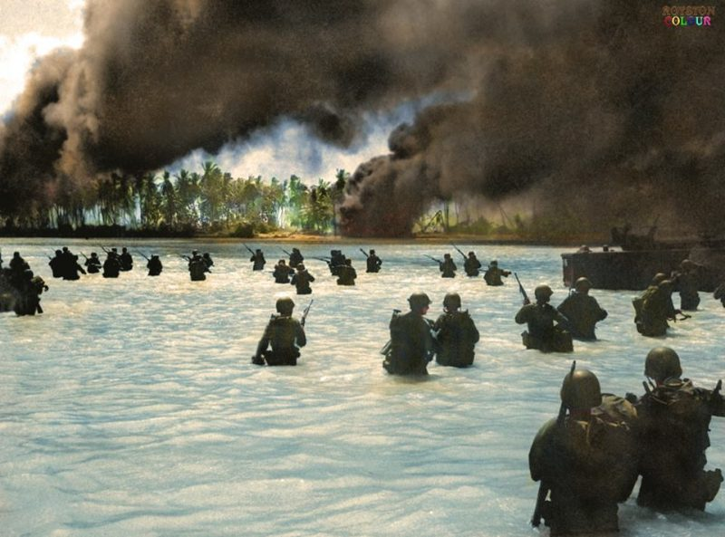 World War II (colorization) - Allies, The Second World War, Old photo, , , Longpost, Europe