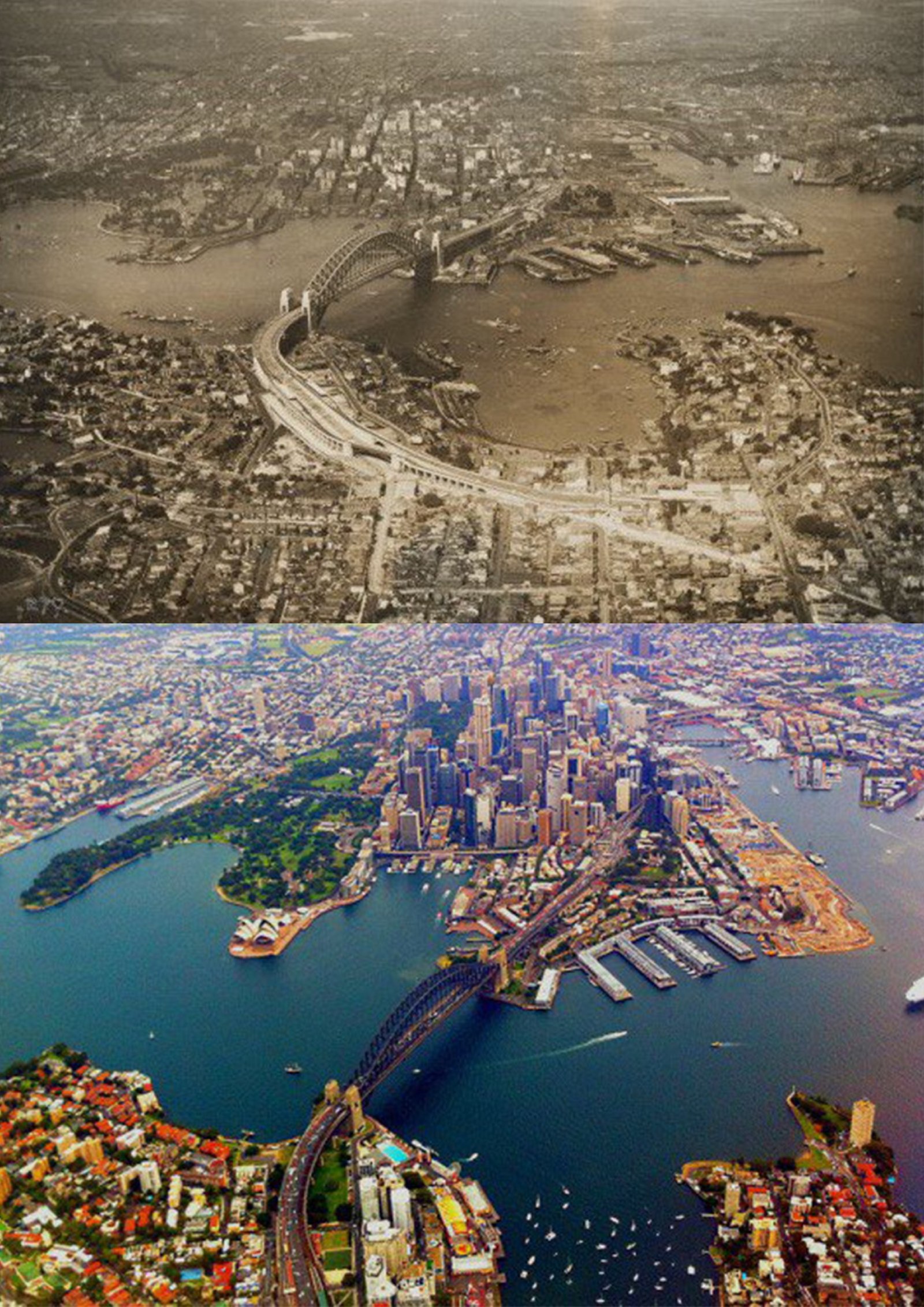 14 cities taken from the same angle in the past and present. See how fast the world is changing - Town, A life, Changes, Dubai, Moscow, Singapore, Berlin, Longpost