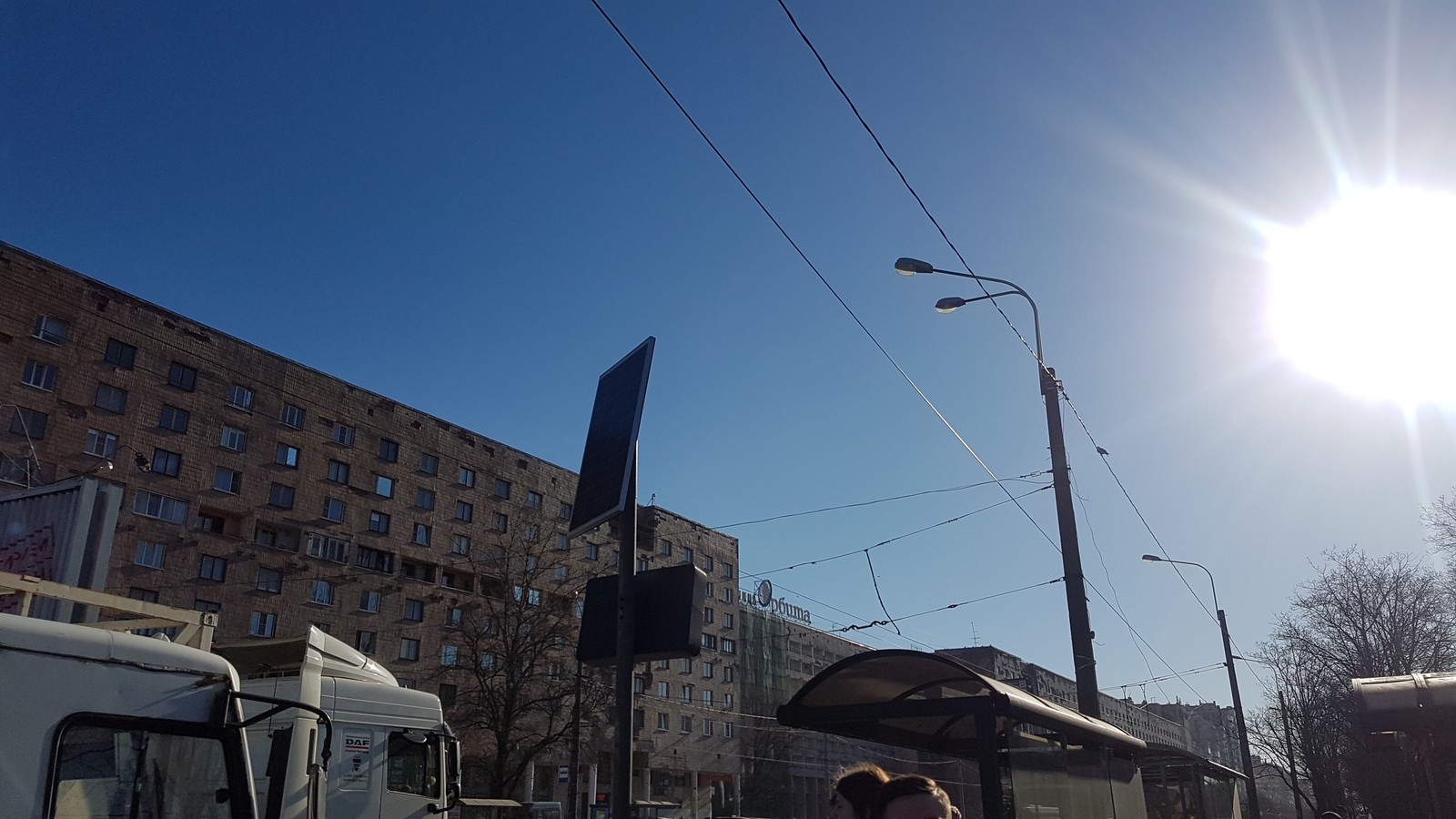 The future is near. - Saint Petersburg, Bus stop, The sun, Passazhiravtotrans, Rukozhop