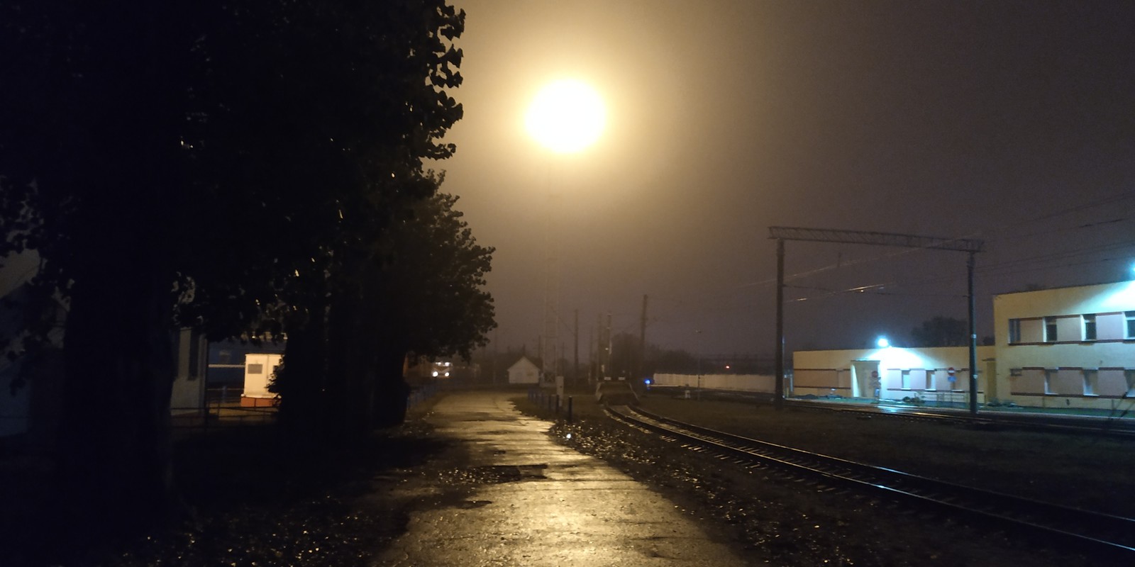 On the way to work - My, Nature, Night, Railway