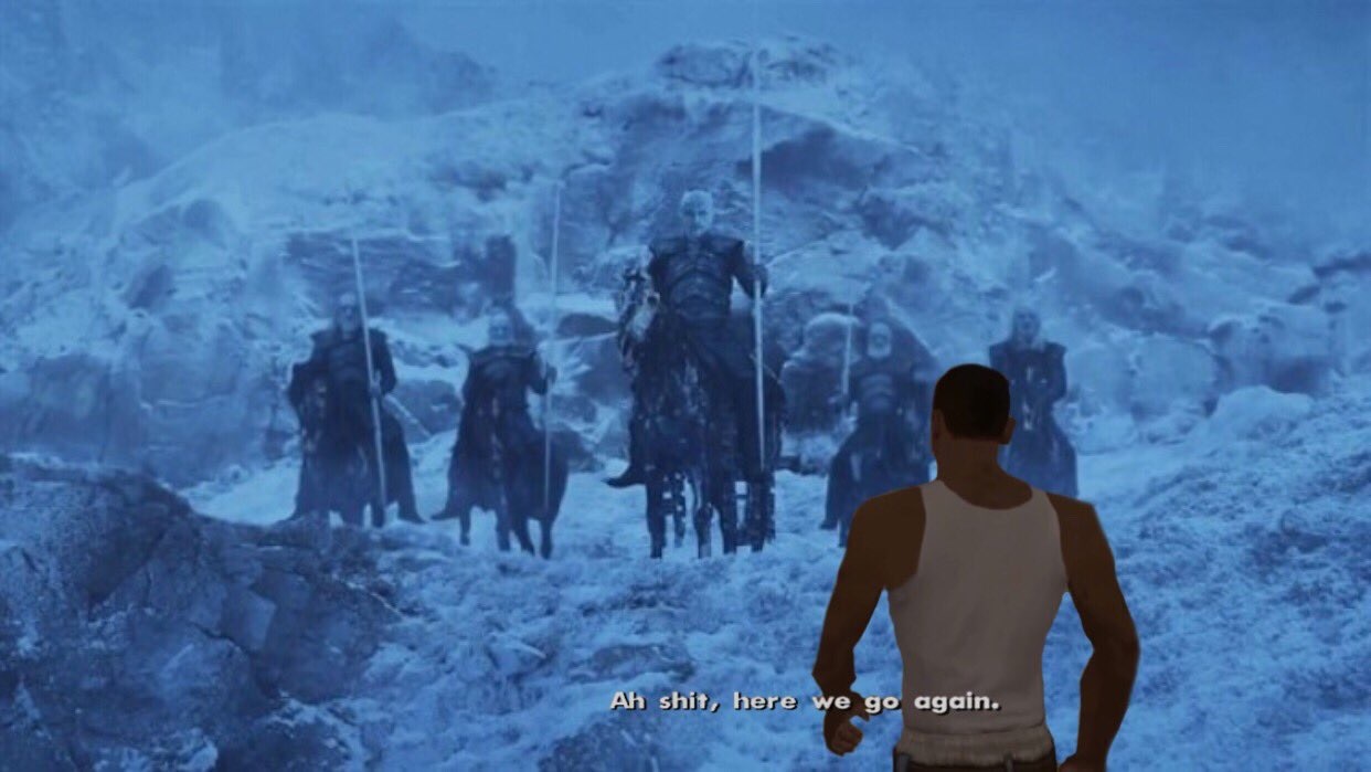 stupid meme - Game of Thrones, White walkers, King of the night