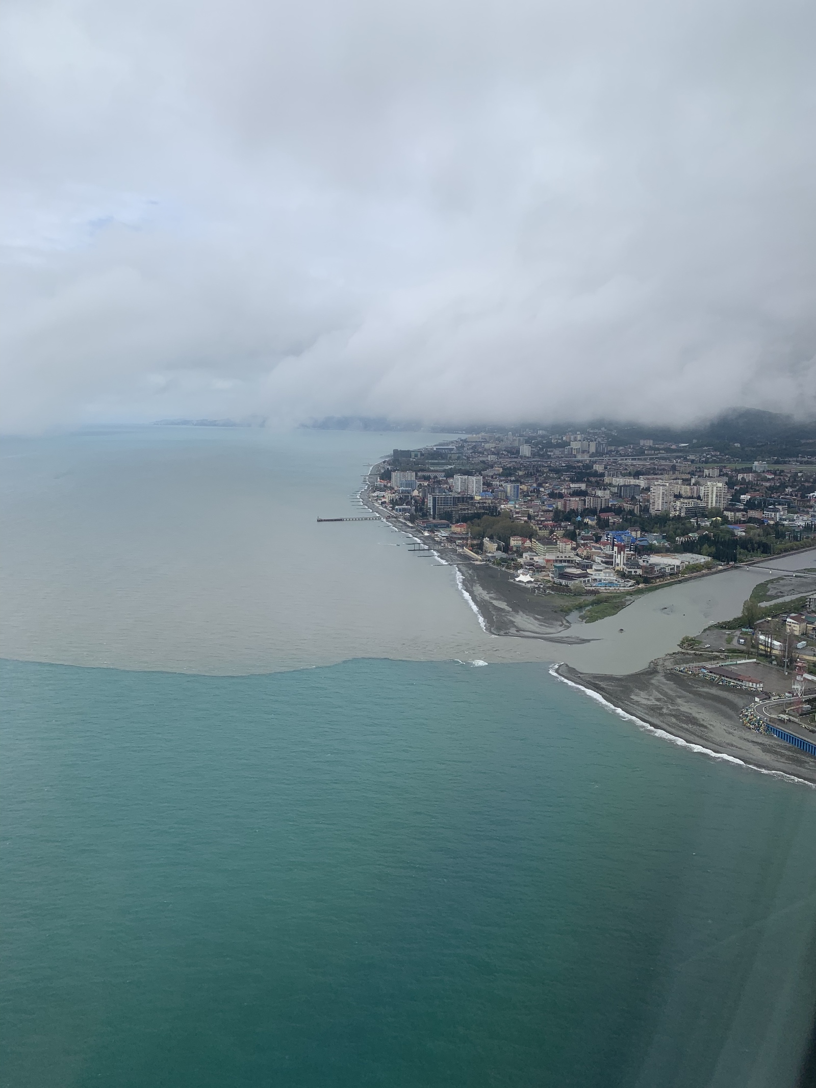 Flying up to the city of Sochi - My, Sea, Black Sea, Sochi, Ecology