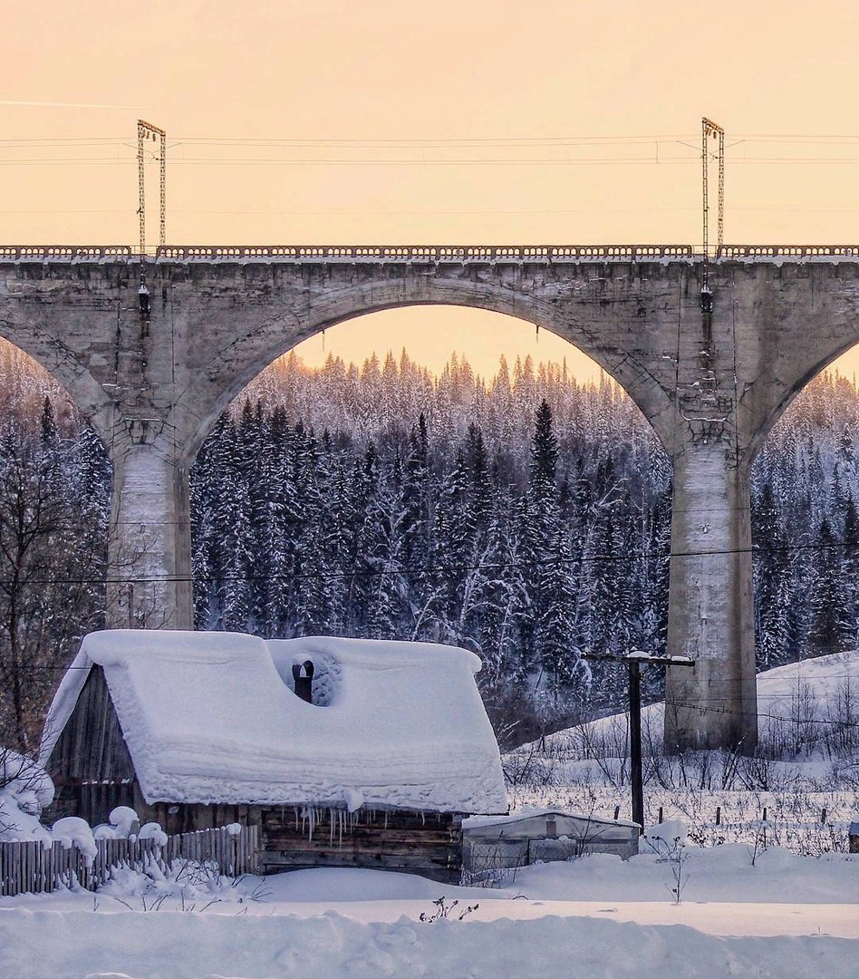 Viaduct near the village of Pudlingovy. Sverdlovsk region - Ural, Middle Ural, Sverdlovsk region, Viaduct, The photo, Nature, Landscape