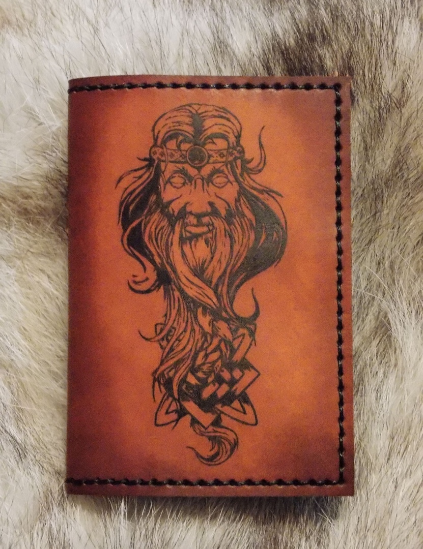 Unique handmade covers! - My, Cover, , Handmade, Leather, Needlework, Slavs, Slavic gods, Paganism, Longpost