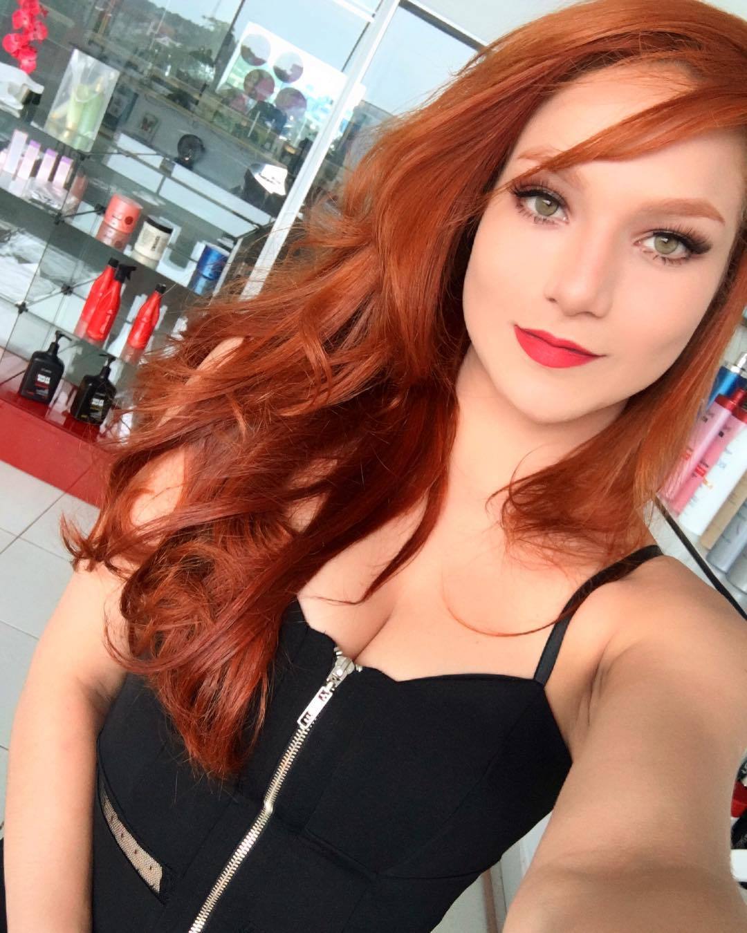 Camila Pompeu - Beautiful girl, Redheads, Longpost, The photo, 