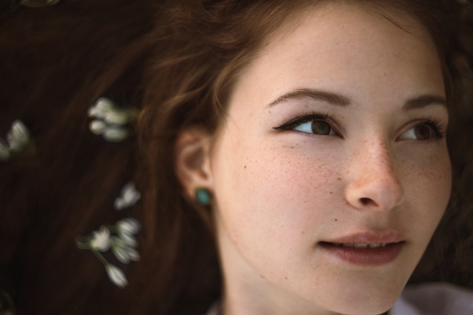 Flowers - My, The photo, Photographer, Beautiful girl, Redheads, Flowers