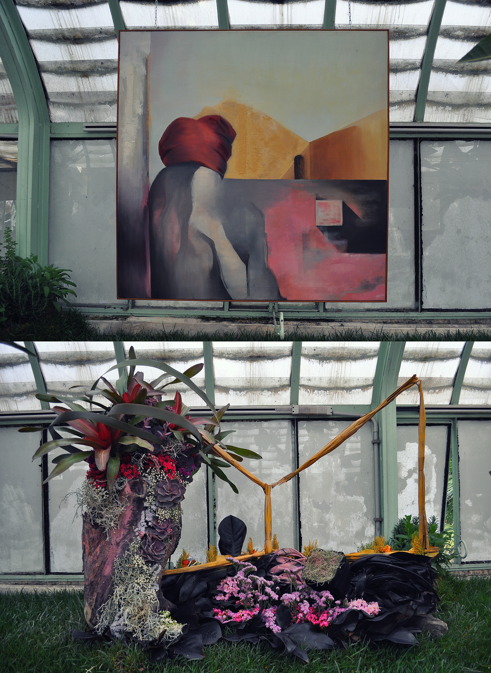 FiorArte or art in flowers - My, Art, Peacock, Flowers, Ikebana, Italy, Exhibition, Longpost