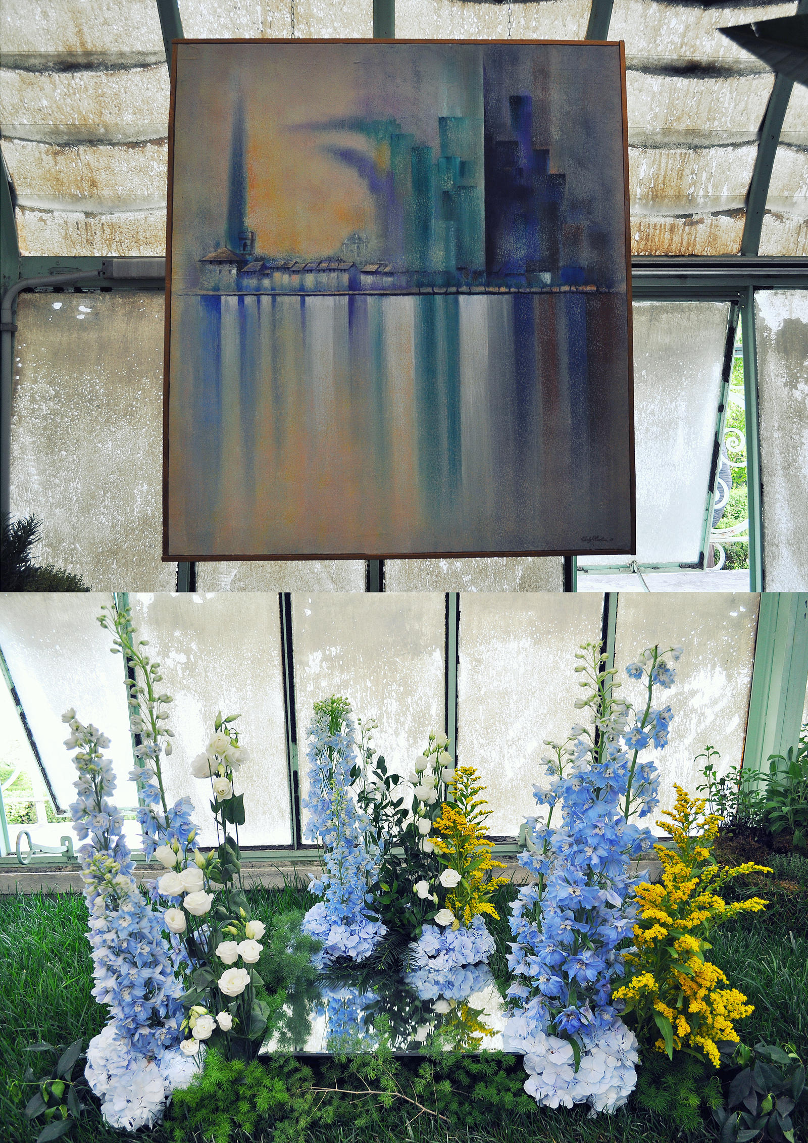 FiorArte or art in flowers - My, Art, Peacock, Flowers, Ikebana, Italy, Exhibition, Longpost