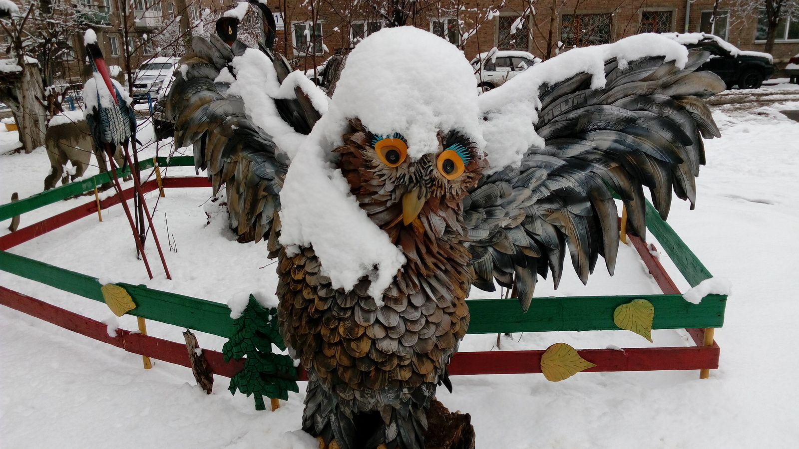 Owl - My, Owl, Snow