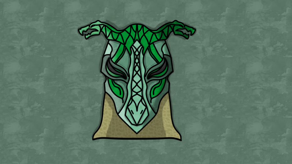 Serpent Priest Mask - My, Art, The elder scrolls, Fan art