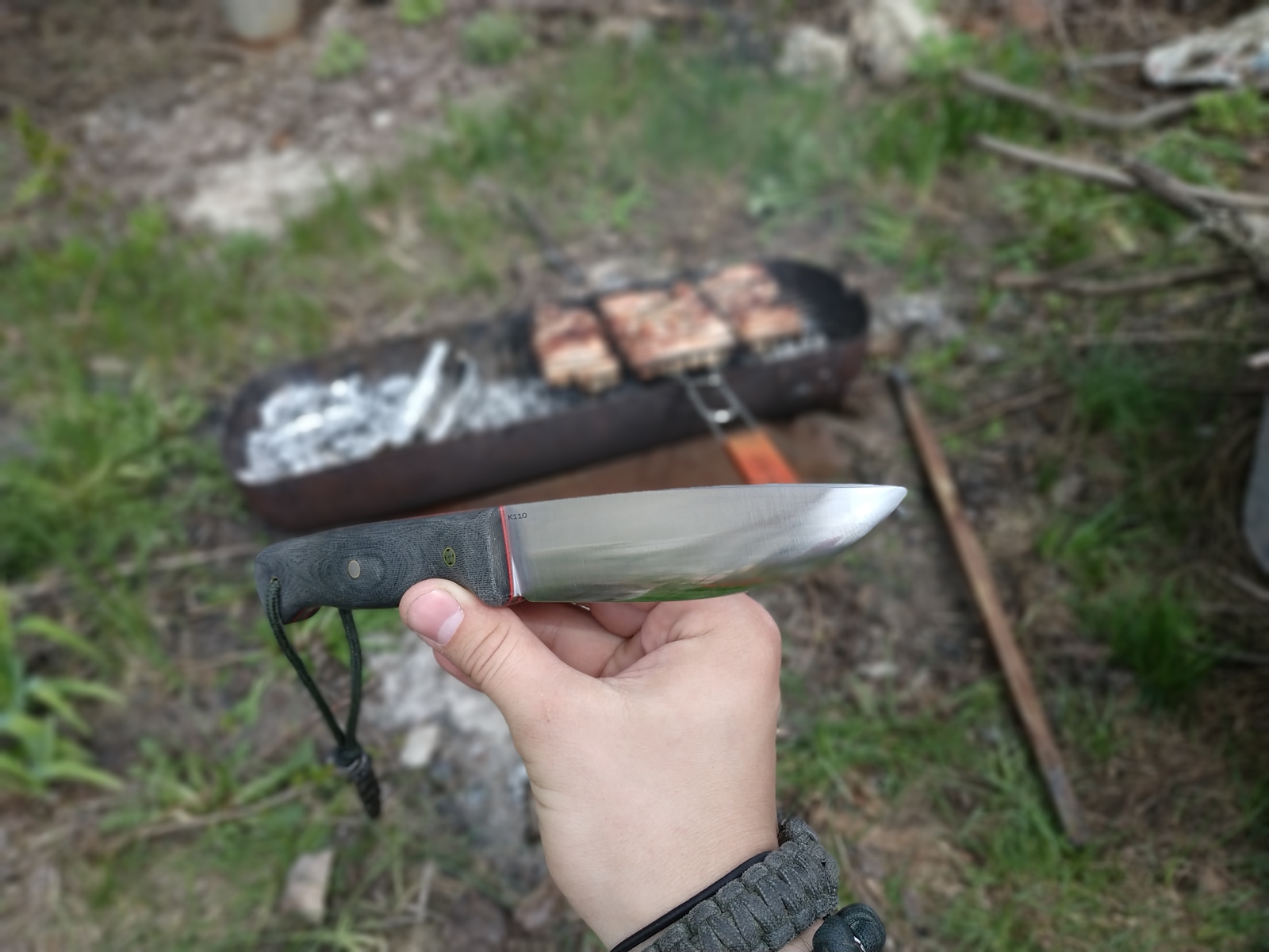 New items for barbecue - My, Shashlik, Spring, Knife, With your own hands, Longpost