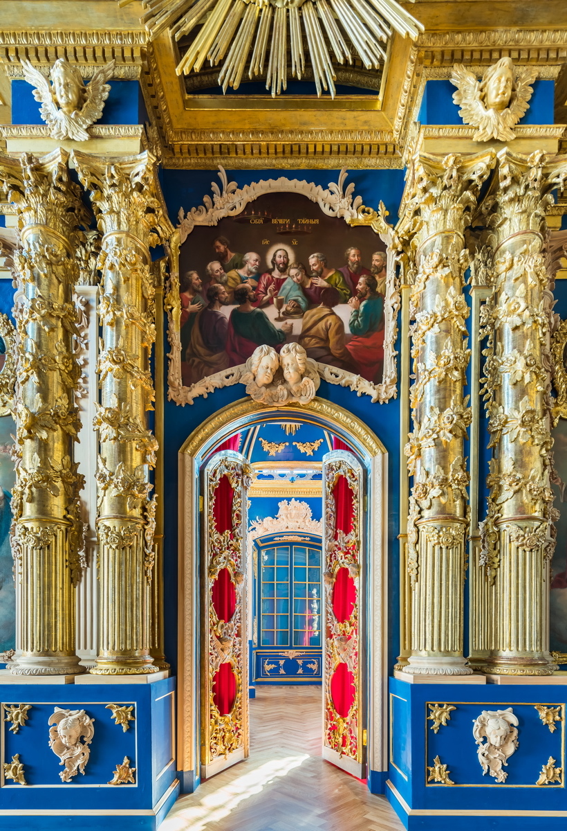 Church of the Resurrection of Christ (house church of the Catherine Palace) - My, Castle, Belimov-Gushchin, Christianity, Religion, Longpost, Tsarskoe Selo, Church, Architecture