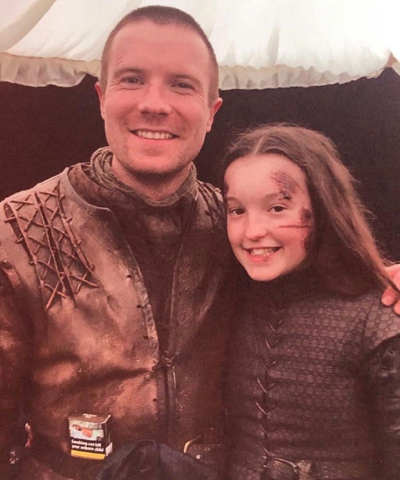 The most ferocious warrior of the army of the North behind the scenes - Game of Thrones, Game of Thrones season 8, Spoiler, Bella Rumsey, Photos from filming, Isaac Hempstead-Wright, Longpost