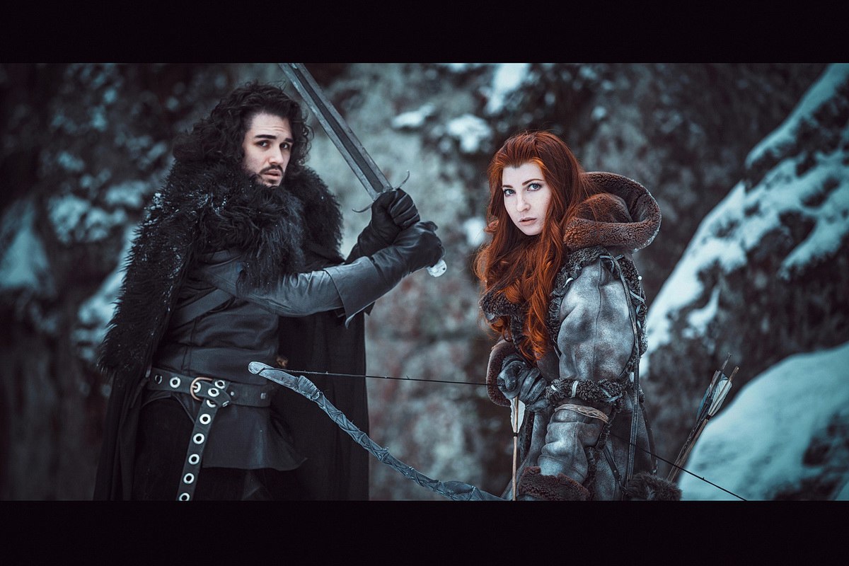 John Snow / Ygritte - Game of Thrones cosplay | Пикабу