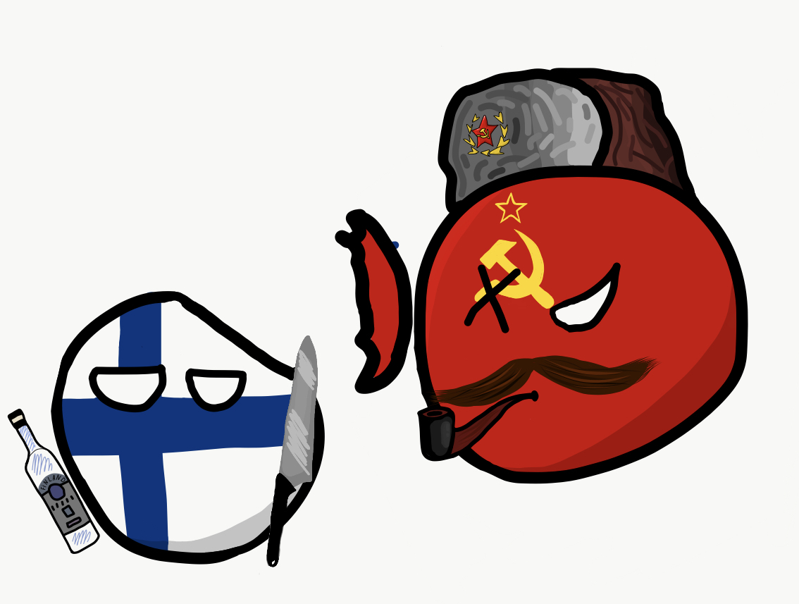 My first comic, ready to accept criticism - My, Countryballs, Finland, the USSR, Longpost, Story, , Comics