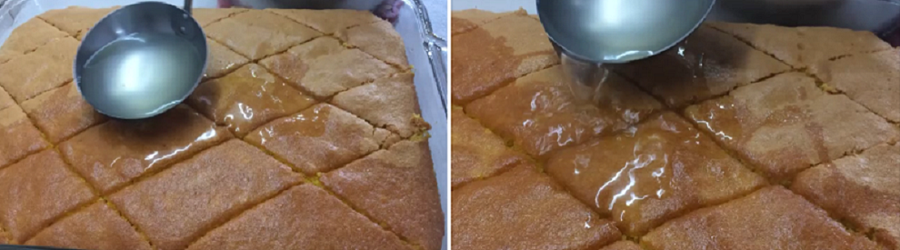 The recipe for a delicious Revani semolina pie - My, Dessert, Recipe, Video, Food, Bakery products, Cooking, Preparation, Video recipe, Longpost