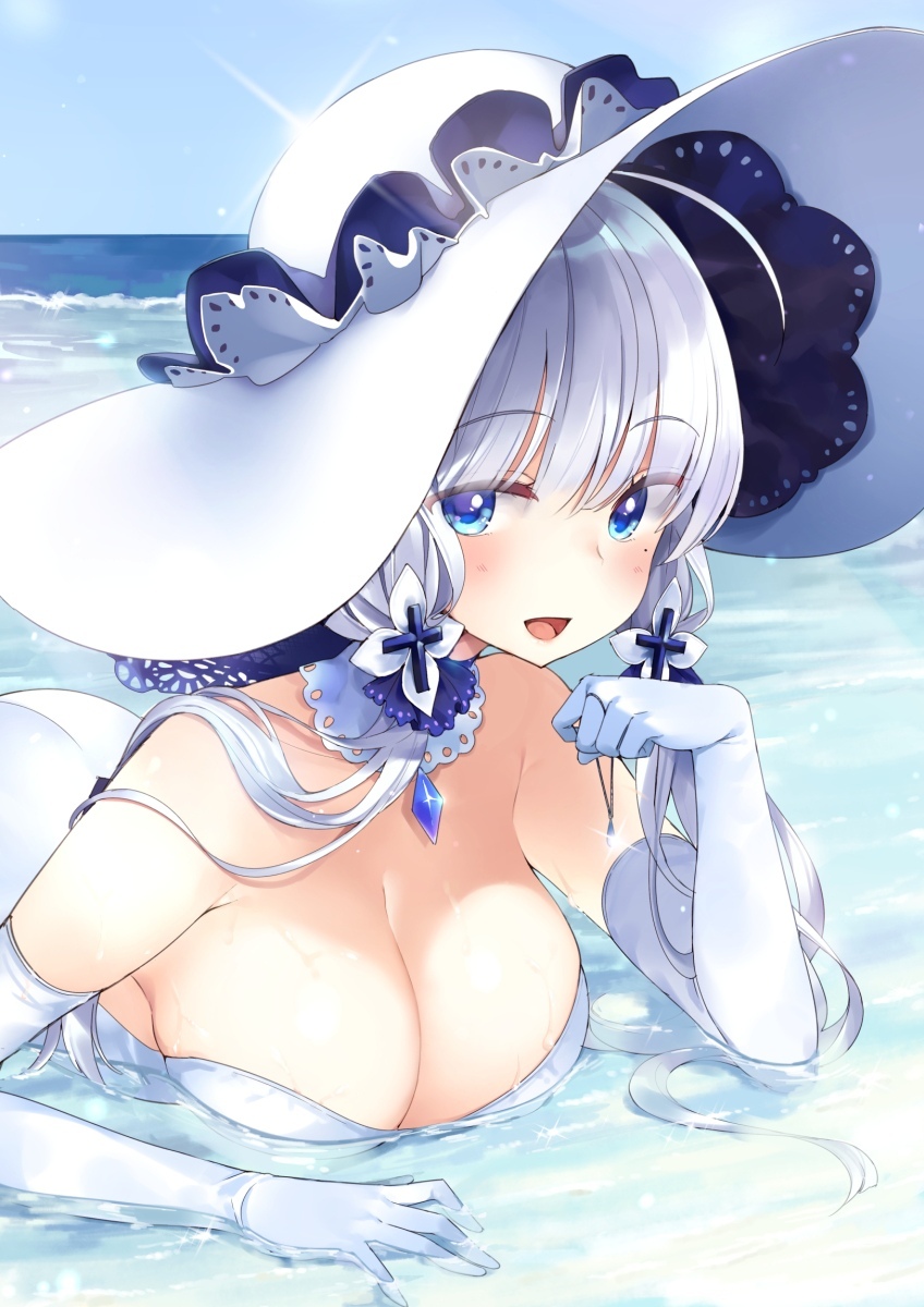 Illustrious - NSFW, Azur Lane, Illustrious, Sugoi Dekai, Anime Art, Аниме, Грудь, Illustrious (Azur Lane)