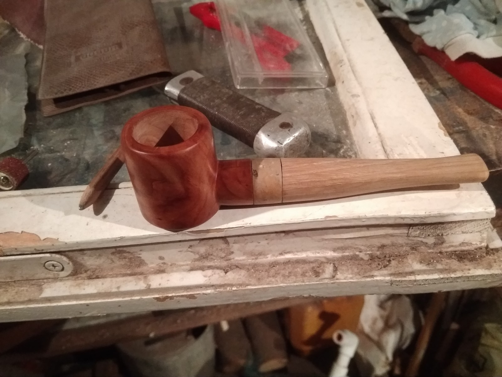 Do-it-yourself smoking pipe. - My, Smoking, Smoking pipe, With your own hands, Longpost