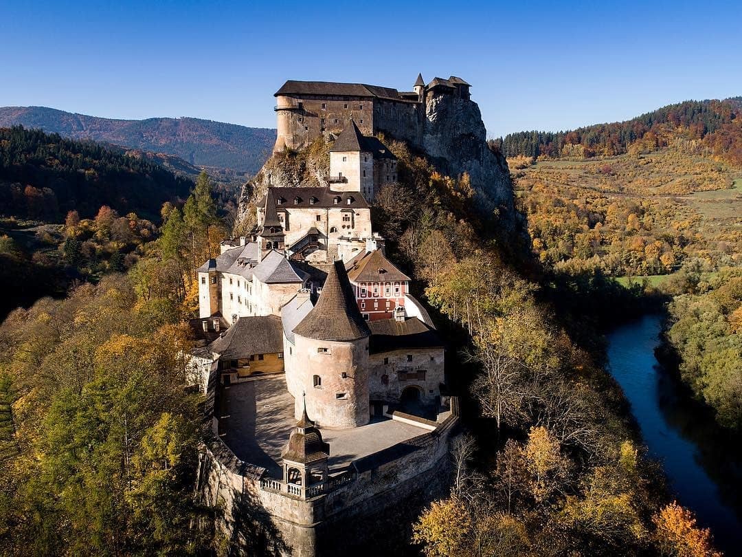 Orava city. - The photo, Lock, Landscape, Slovakia, Longpost