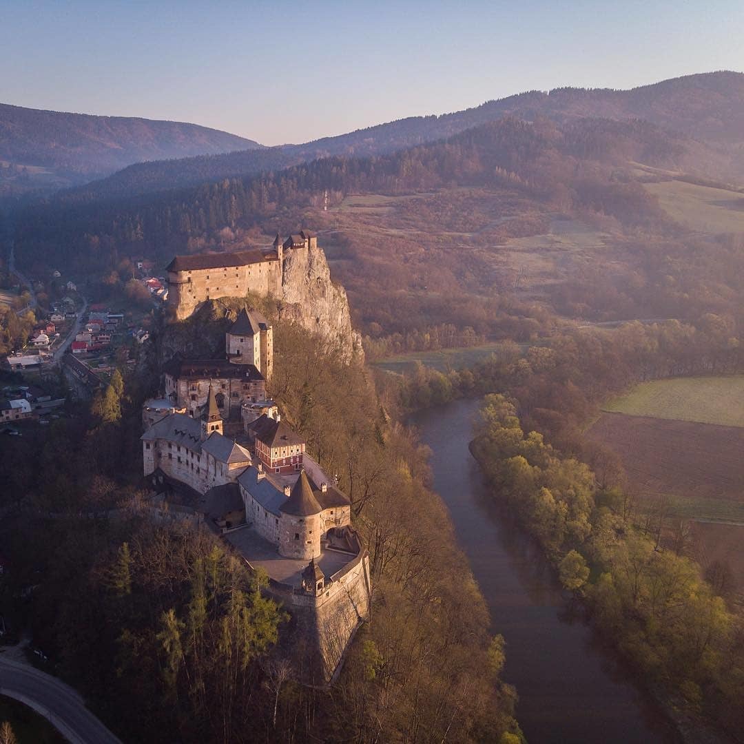 Orava city. - The photo, Lock, Landscape, Slovakia, Longpost