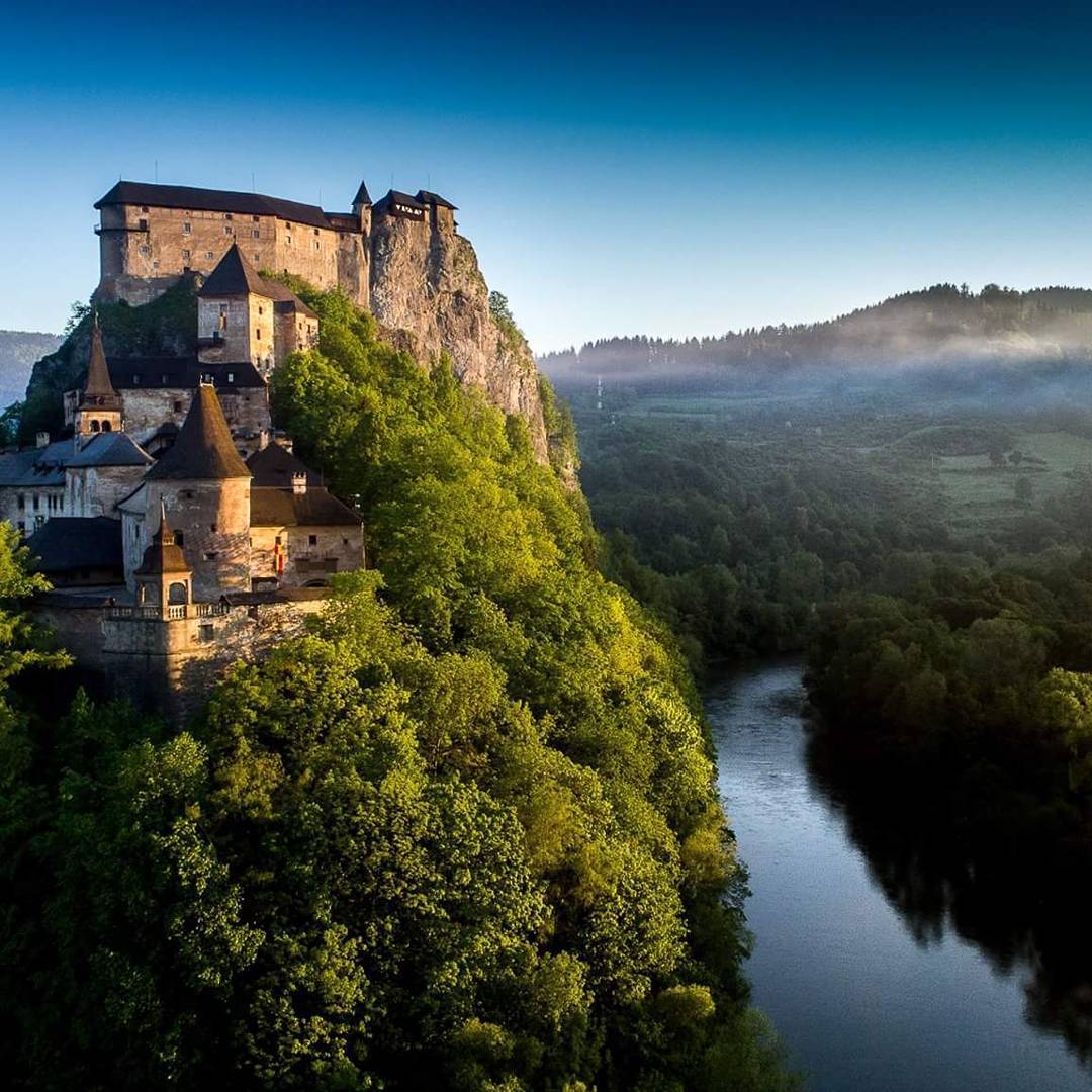 Orava city. - The photo, Lock, Landscape, Slovakia, Longpost