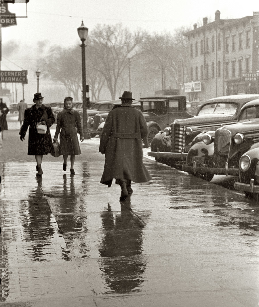 Black and white America. - USA, People, Car, Black and white photo, Longpost