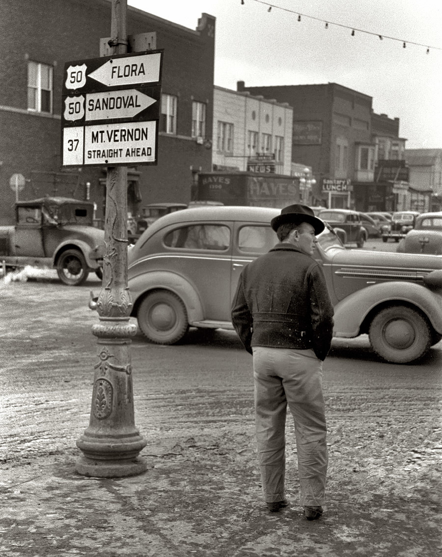 Black and white America. - USA, People, Car, Black and white photo, Longpost