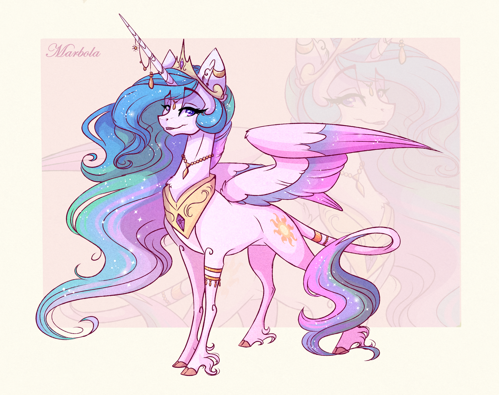 Da Queen - My little pony, Princess celestia, Marbola