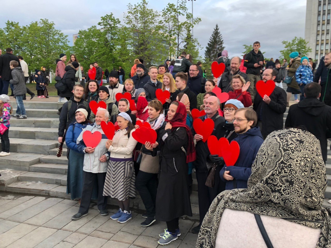 В Екатеринбурге прошел молебен в поддержку строительства храма - Храм, Екатеринбург, Длиннопост, Сквер, Строительство храма