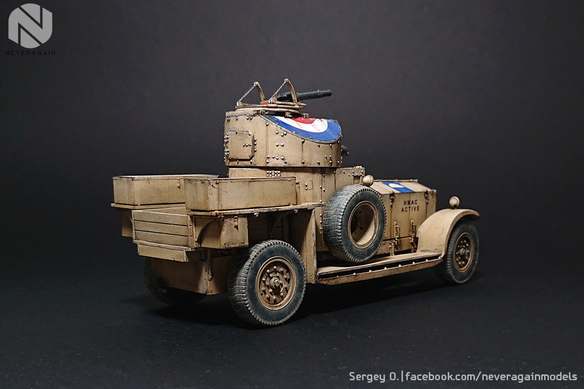 English fighting aristocrat. - My, Stand modeling, Scale model, Armored car, Rolls-royce, Scale 1:35, Hobby, Longpost