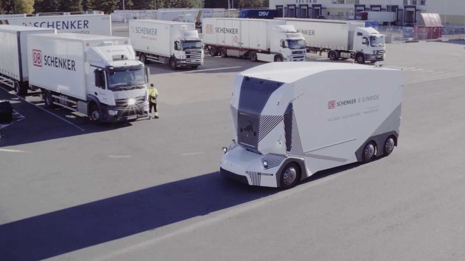 Einride T-pod autonomous electric truck enters service on public road - Electric car, Electric Truck, , , Video, Longpost