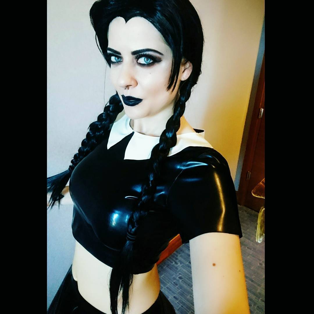 Wednesday Adams. - NSFW, Cosplay, Wensday Addams, The Addams Family, Sexuality, Beautiful girl, Longpost