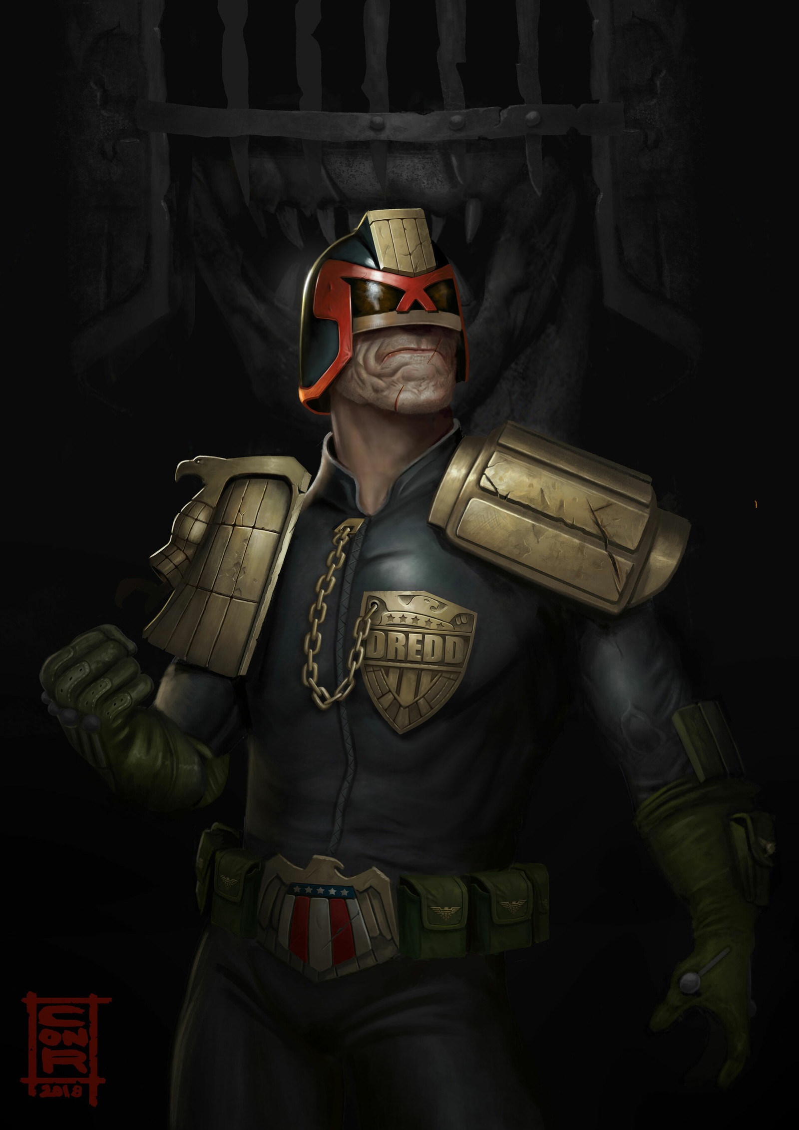 I am the law! - Art, Judge Dredd, Longpost, 2000 AD