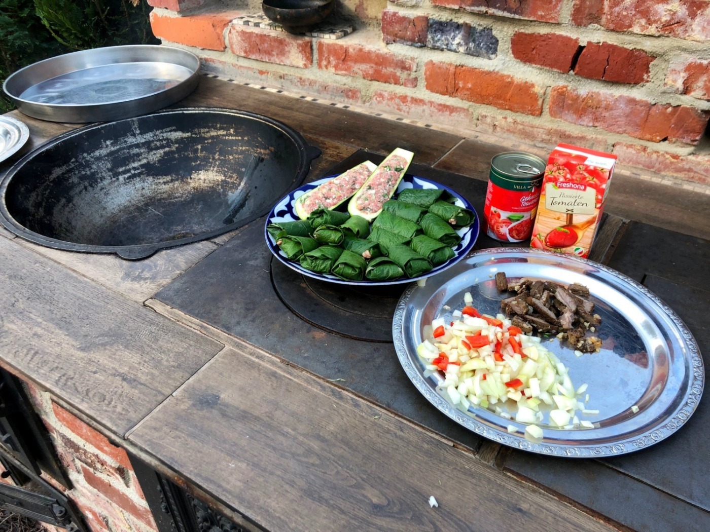 Dolma. Stuffed grape leaves in tomato sauce. - My, Dolma, Cooking, Longpost, Stuffing, Recipe