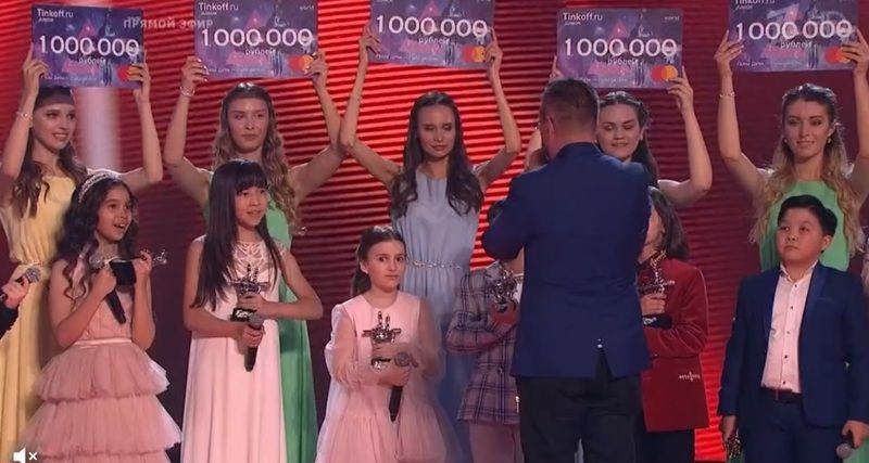 On the show Voice. - Voice children, First channel, Winners, friendship, Konstantin Ernst