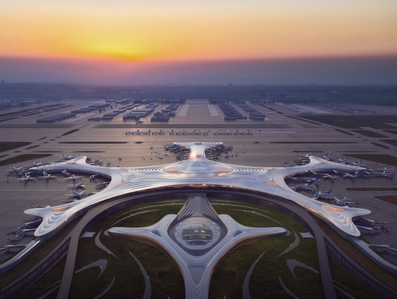 The project of a new airport terminal in the city of Harbin. - Harbin, China, The airport, Longpost