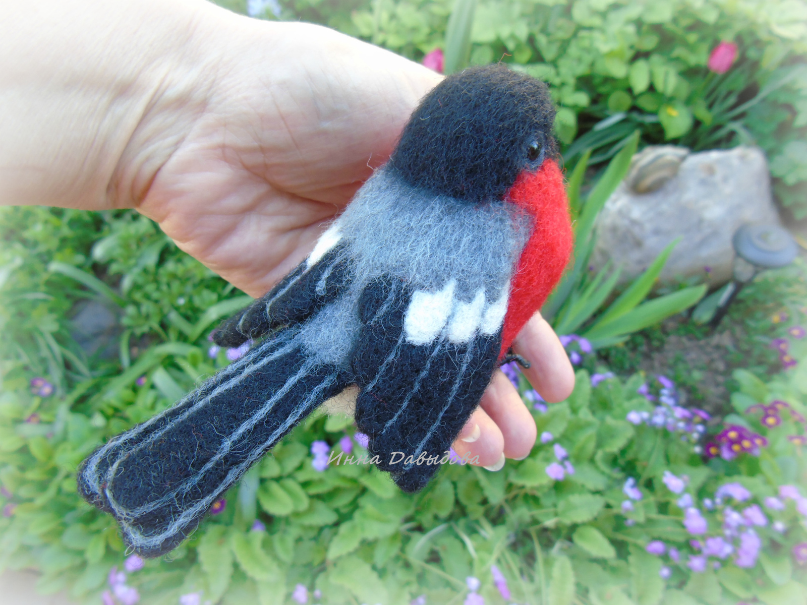 Birdies. - My, Dry felting, Wallow, , Birds, Toys, Wool toy, , Interior toy, Longpost, Сумка