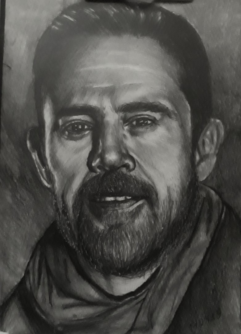 #nigan#pencil drawings# - Negan, Pencil drawing