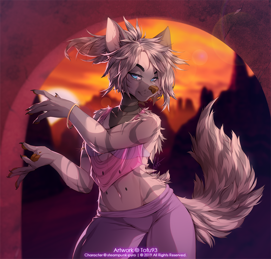 Dancer - Furry, Art, Furry art, Tofu93, Furry edge