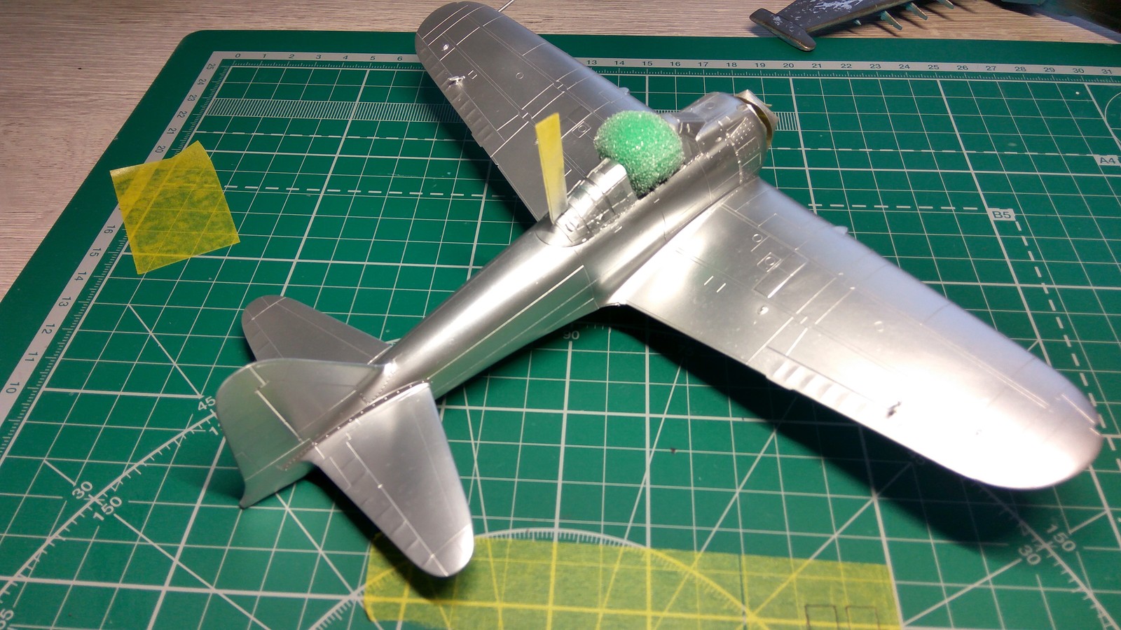 Mitsubishi a6m5 zero 1/48 - My, Stand modeling, Longpost, Aviation