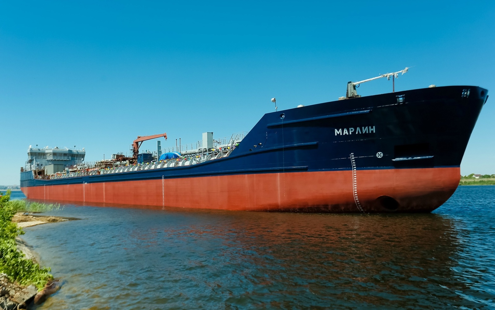 Launched the tanker Marlin - Tanker, Volgograd region, Russia, Production, Russian production, news