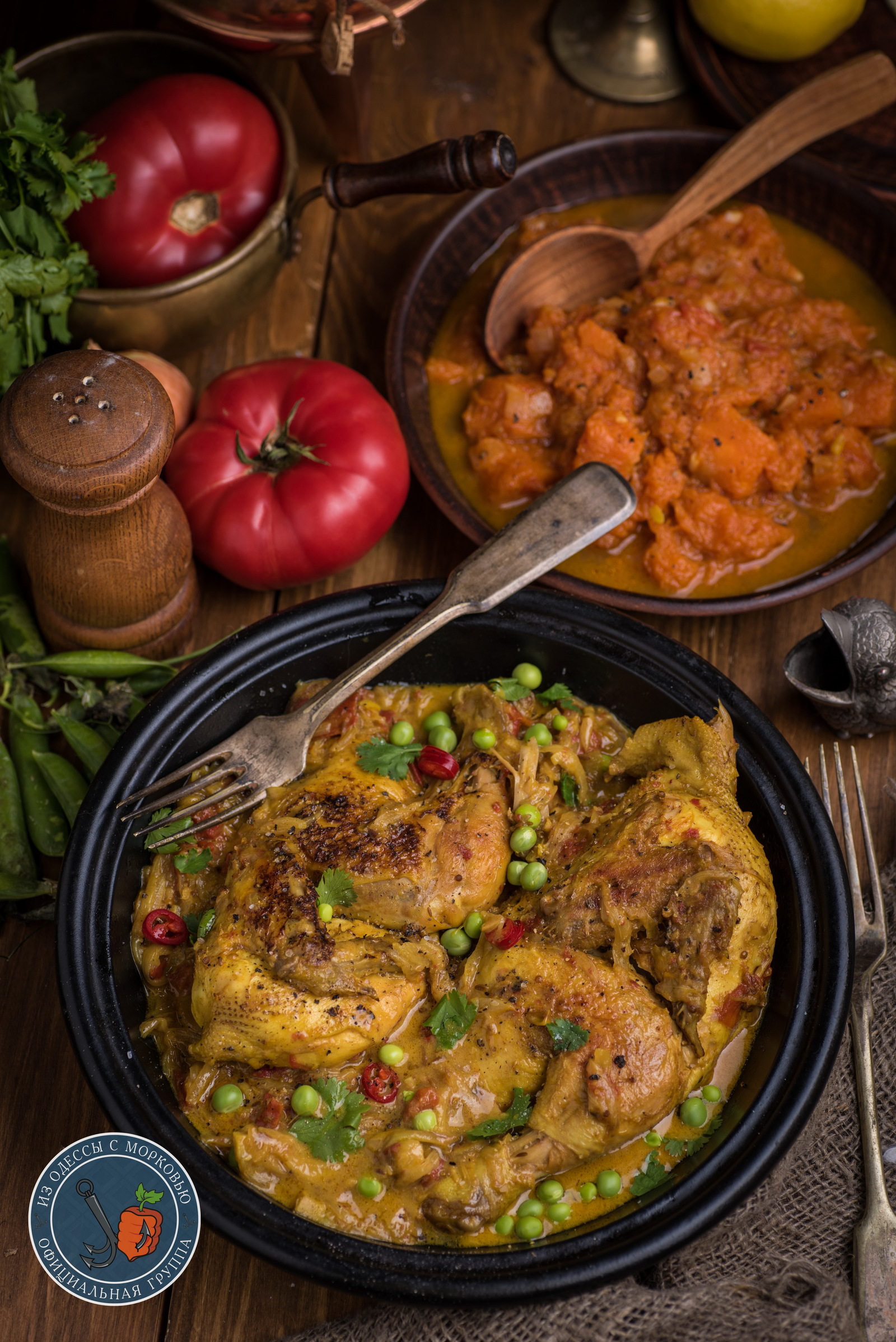 The famous spicy chicken and pumpkin goulash. The Witcher Universe. - My, Literary Cuisine, Recipe, Cooking, Food, The photo, Longpost, From Odessa with carrots, Witcher